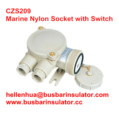 10A waterproof marine CZS209 industrial 3 phase plug and socket for ship IP56