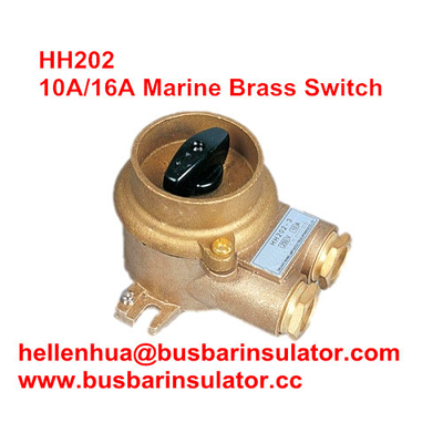 10A/16A marine copper brass HH202 1133/2 electrical connectors switch IP56