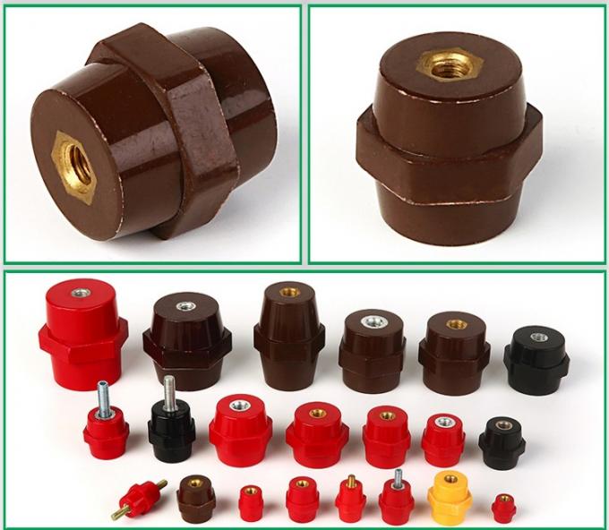 Red Electrical Standoff Insulators Isolateur Hexagonal Sep3030