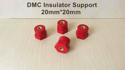 DMC busbar support insulator20mm*20mm M6 could with bolt steel insert