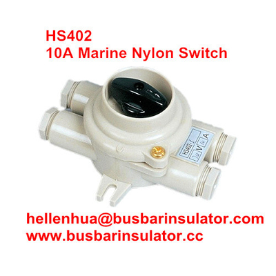 10A marine nylon boat accessories switch HS402 electricial connectors handware in bulk