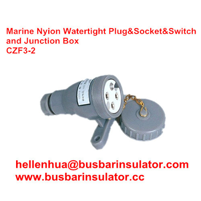 marine nylon watertight socket CZF3-2 marine socket and switch