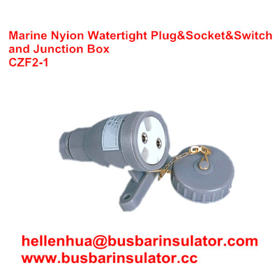 marine electrical three-pin male   CZF2-1 waterproof marine socket and switch