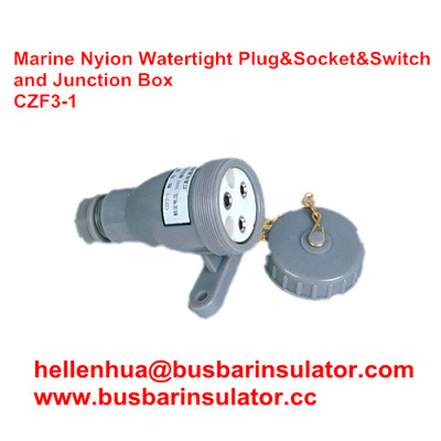 3 pin junction box CZF2-3 waterproof marine socket and switch