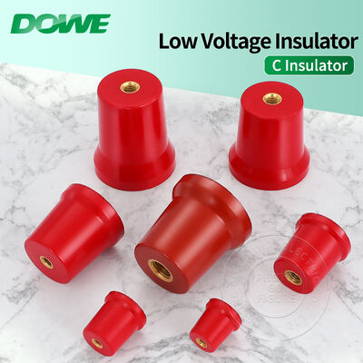 DUWAI Concial C25 C30 C40 C50 C60 DMC Steel Insert Brass Insert Standoff Low Voltage Isolator Busbar Insulator