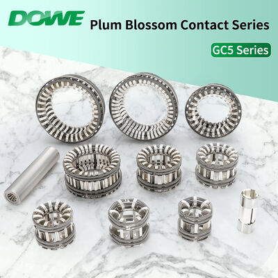 Silver and Copper Tulip Contact for Vacuum Circuit Breaker copper 2025 3150A Spring-loaded Probe Contact Copper Silver-Plated Bundled Tulip Contacts for Vacuum Circuit Breaker
