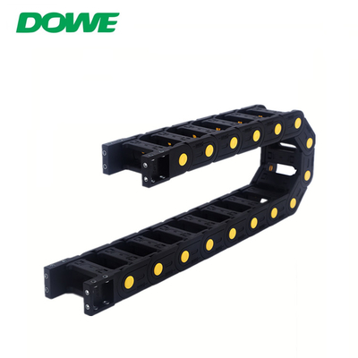 H20x77 Bridge Yellow Strength Customized Steel Cable Drag Tow Chain For CNC