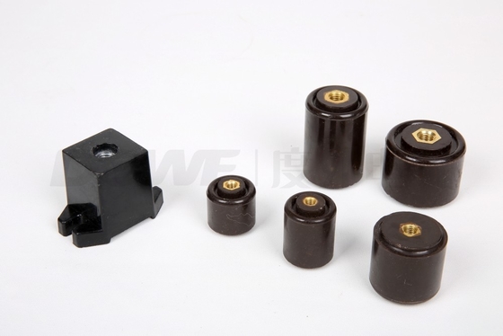 30*30 m6 BUSBAR INSULATOR black support insulator round brass insert insulator