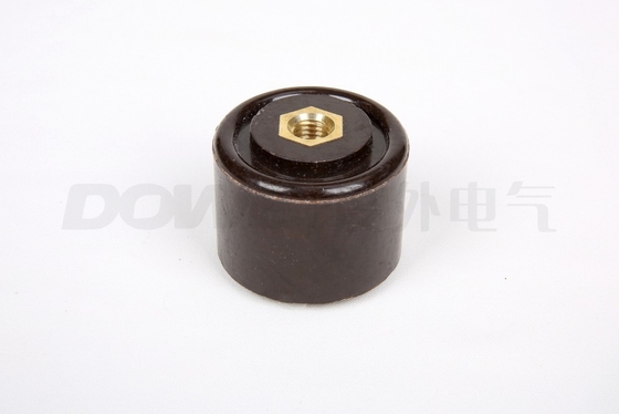 30*30 m6 BUSBAR INSULATOR black support insulator round brass insert insulator