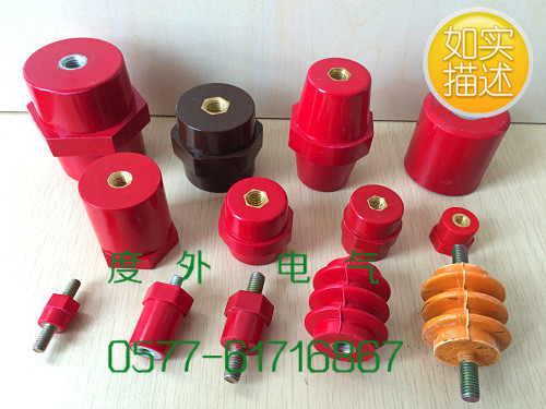 busbar insulator with bolt SP24DMC electrical busbar insulator m6 steel bolt