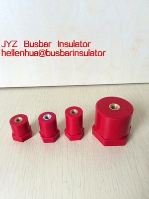 JYZ low voltage busbar insulator BMC material with brass insert M6