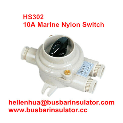 10A marine nylon boat accessories switch HS402 electricial connectors handware in bulk