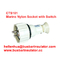 10A electrical Waterproof socket CZS109 marine nylon plug socket 1141/R/FS