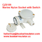 10A electrical Waterproof socket CZS201 marine nylon industrial socket 1141/D/FS