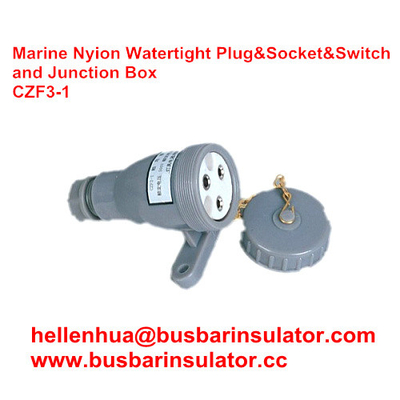 3 pin marine electric socket CZF2-2 waterproof marine socket and switch