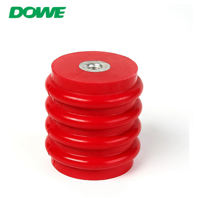 Red High Voltage Bus Bar Insulator Round Epoxy Resin