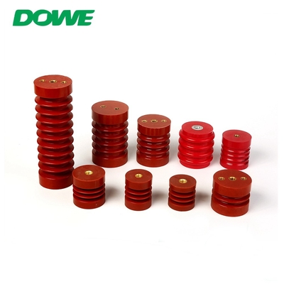 Red High Voltage Bus Bar Insulator Round Epoxy Resin