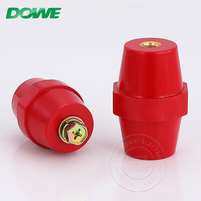 Low Voltage Busbar Insulator SM35 High Strength Insulation Steel Insert Brass Insert Electrical Isolator