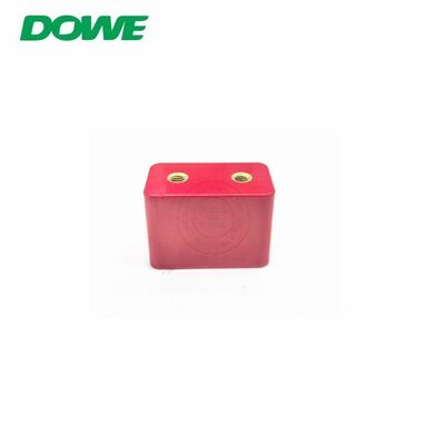 DF35*50 Composite Square Insulator Blok/Okken Switchgear Insulator Double Hole Tighten Insulation Part M6*2