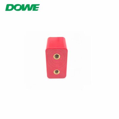DF35*50 Composite Square Insulator Blok/Okken Switchgear Insulator Double Hole Tighten Insulation Part M6*2