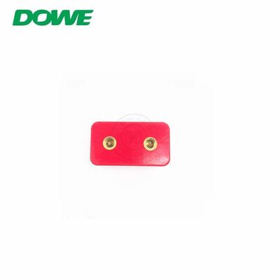 DF35*50 Composite Square Insulator Blok/Okken Switchgear Insulator Double Hole Tighten Insulation Part M6*2