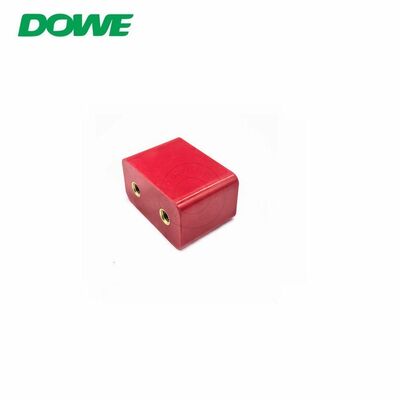 DF35*50 Composite Square Insulator Blok/Okken Switchgear Insulator Double Hole Tighten Insulation Part M6*2