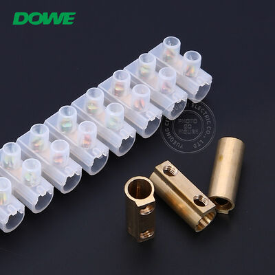 DUWAI PA66 Nylon X3 PVC Screw Terminal Block 10A 450V for Reliable Electrical Wire Connection