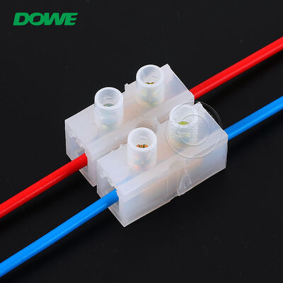 DUWAI PA66 Nylon X3 PVC Screw Terminal Block 10A 450V for Reliable Electrical Wire Connection