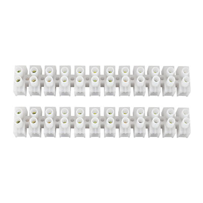 DUWAI PA66 Nylon X3 PVC Screw Terminal Block 10A 450V for Reliable Electrical Wire Connection