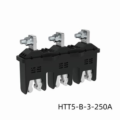 MOLDVOLT 690V 125A-630A Three-pole Primary Moving Plug-in Copper Black Main Circuit ABS Plastic Connectors Accessories for Low Voltage Switchgear Cabinet