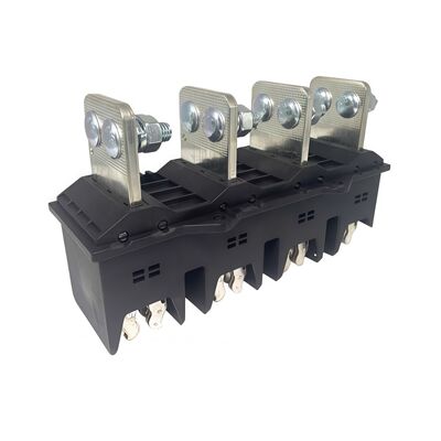 MOLDVOLT 690V 125A-630A Three-pole Primary Moving Plug-in Copper Black Main Circuit ABS Plastic Connectors Accessories for Low Voltage Switchgear Cabinet