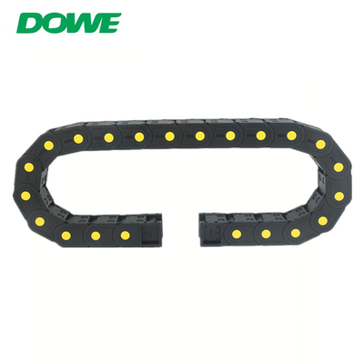 H25x57 Enclosed Yellow Strength Energy Towline Plastic Towing Cable Chain