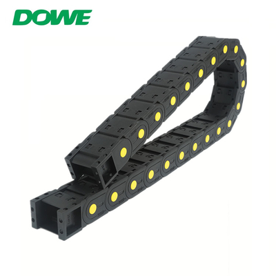 H25x57 Enclosed Yellow Strength Energy Towline Plastic Towing Cable Chain