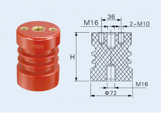 Busbar Post Insulator Epoxy Resin Insulation Standoff High Voltage