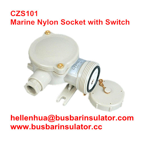10A electrical socket marine nylon plug socket CZS101 Waterproof Boat Plugs