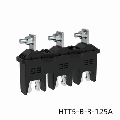 MOLDVOLT 690V 125A-630A Three-pole Primary Moving Plug-in Copper Black Main Circuit ABS Plastic Connectors Accessories for Low Voltage Switchgear Cabinet